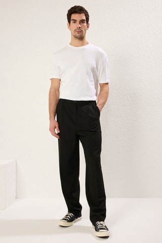 Pantalón wide leg - Negro