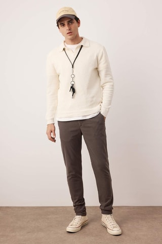 Pantalón regular fit - Marrón