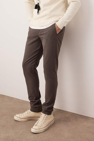 Pantalón regular fit - Marrón