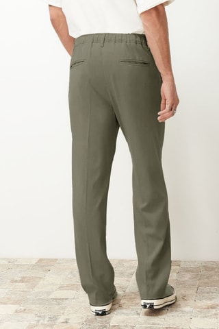 Pantalón relaxed fit - Caqui