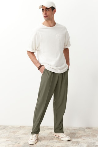 Pantalón relaxed fit - Caqui