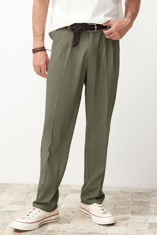 Pantalón relaxed fit - Caqui