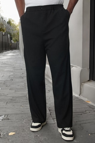 Pantalón recto - Negro