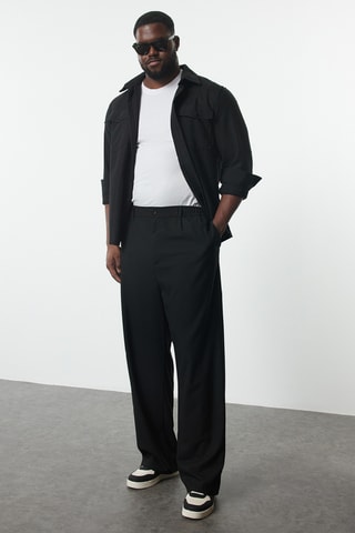 Pantalón wide leg - Negro