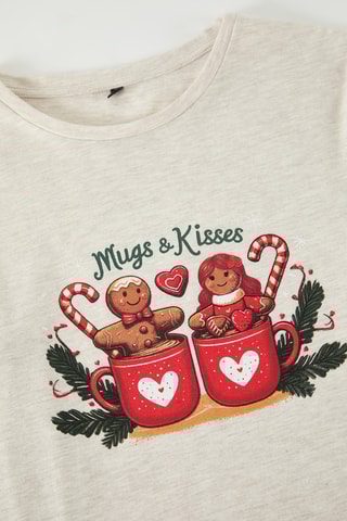 Pijama - Beige y verde