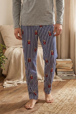 Pijama - Gris y azul