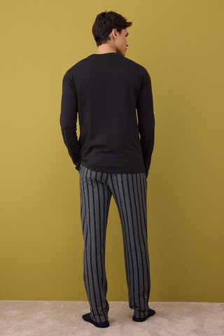 Pijama - Negro y gris