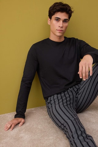 Pijama - Negro y gris