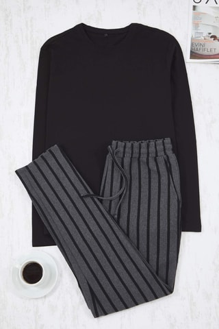 Pijama - Negro y gris