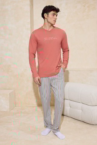 Pijama - Rojizo y azul