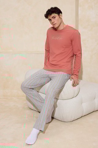 Pijama - Rojizo y azul