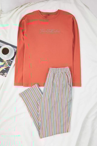 Pijama - Rojizo y azul