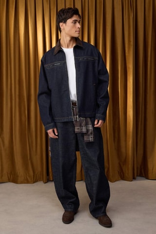 Chaqueta regular fit - Azul oscuro