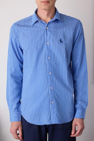 Camisa slim fit - Azul