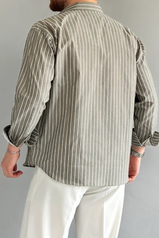 Camisa regular fit - Caqui