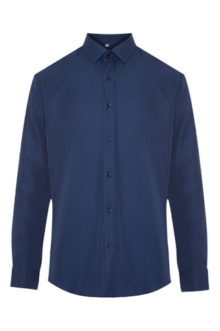 Camisa slim fit - Azul marino