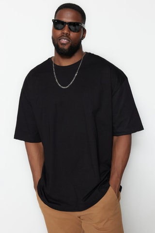 Camiseta oversize - Negro