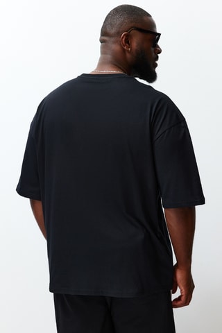 Camiseta oversize - Negro