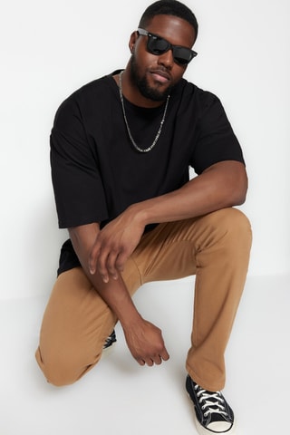 Camiseta oversize - Negro