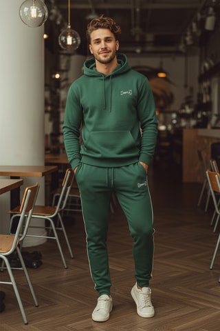 Sudadera y pantalón de chándal - Verde