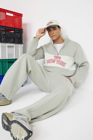 Sudadera y pantalón de chándal - Gris claro