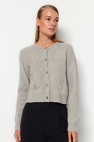 Cárdigan - Gris claro