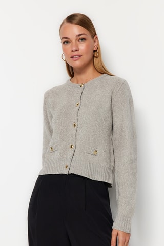 Cárdigan - Gris claro