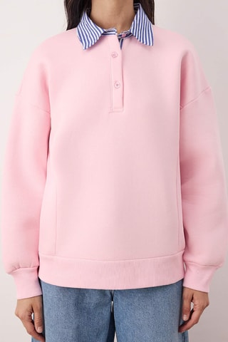 Sudadera oversize - Rosa