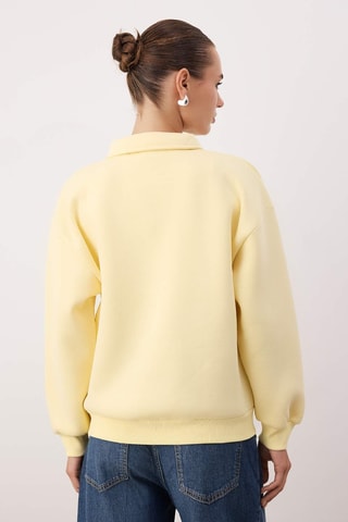 Sudadera regular fit - Amarillo