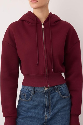 Sudadera con capucha - Burdeos