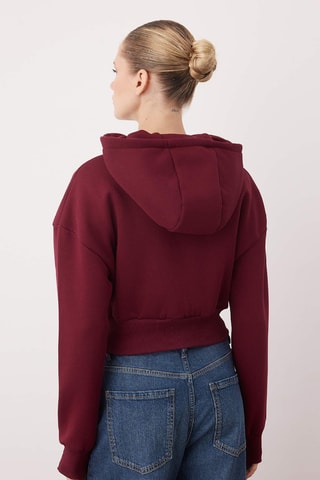 Sudadera con capucha - Burdeos