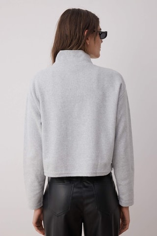 Sudadera regular fit - Gris claro jaspeado