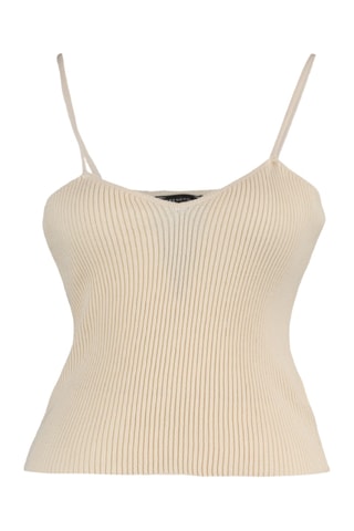 Cárdigan y top - Beige