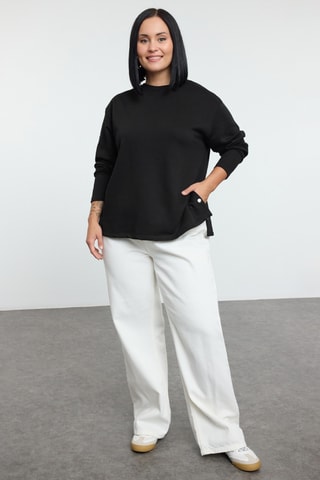 Sudadera regular fit - Negro