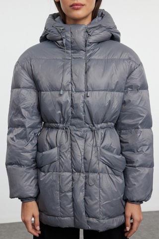 Anorak con capucha - Gris