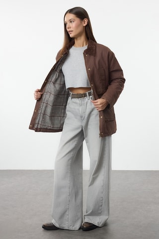 Chaqueta regular fit - Marrón