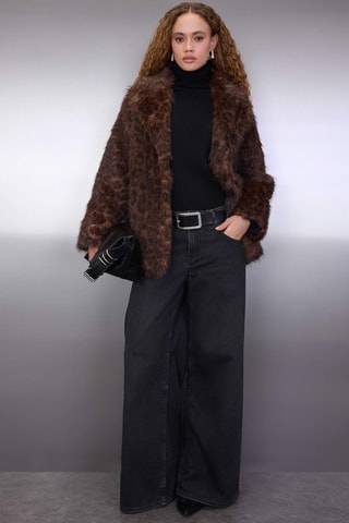 Abrigo oversize - Marrón