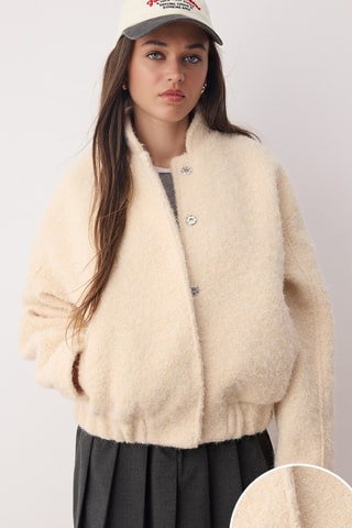 Cazadora regular fit - Crudo