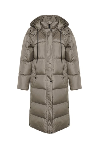 Anorak regular fit con capucha - Topo