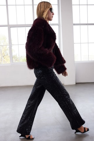 Chaqueta oversize - Burdeos