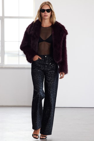 Chaqueta oversize - Burdeos