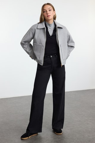 Cazadora oversize - Gris