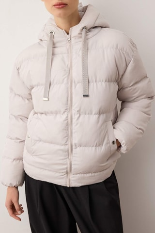 Anorak con capucha - Gris claro