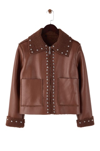 Cazadora regular fit - Marrón