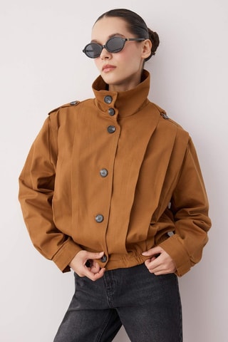 Abrigo regular fit - Marrón