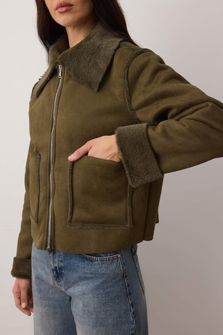 Cazadora regular fit - Caqui