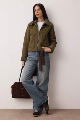 Cazadora regular fit - Caqui