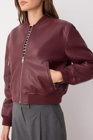 Bómber regular fit - Burdeos