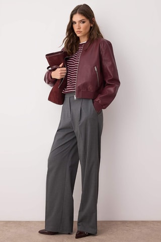 Bómber regular fit - Burdeos