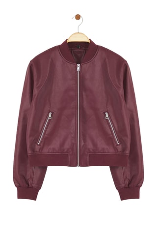 Bómber regular fit - Burdeos